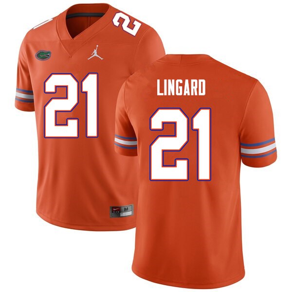 Men #21 Lorenzo Lingard Florida Gators College Football Jersey Orange